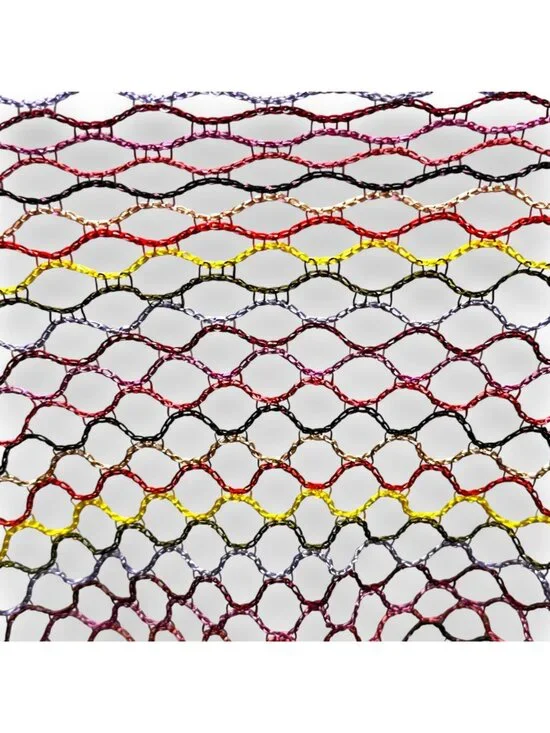 Festive Colorful "Silk Feel" Polyester Mesh Scarf Fringe EUC Decorative Boho - Picture 10 of 10